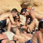 Alessia Fabiani topless in Formentera