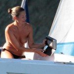 kate moss topless on yacht