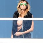 heidi Klum caught topless